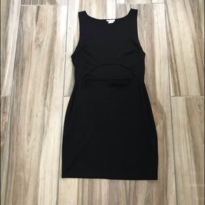 silence and Noise Black Front cut out dress